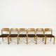 6 oak chairs by Henning Kjaernulf dining chair vintage Danish