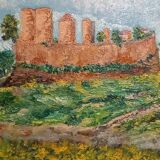 Oil on canvas signed-illustration