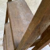 Vintage wooden painter's stepladder 6 folding steps