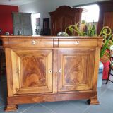 Buffet noyer deux portes deux tiroirs