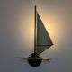 Pair of "sailboat" wall lights
