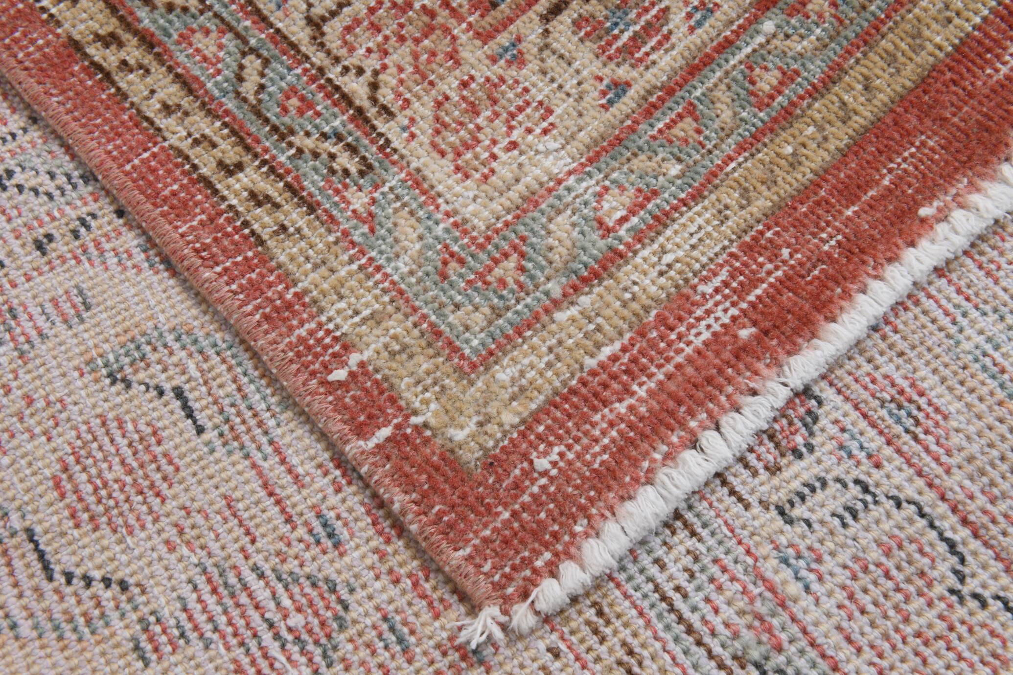 Old Antique 1955s Red Persian Heriz Rug, 274x378Cm