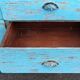 Blue wooden dresser with drawers