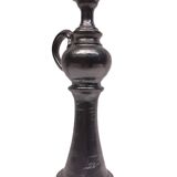 Grande aiguière / bougeoir, vase . céramique signée jean marais