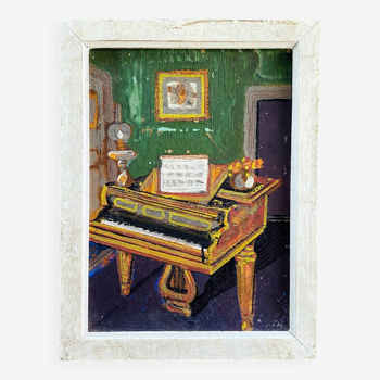 Tableau 40's "Le piano"