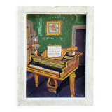 40's painting "The piano"
