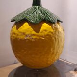 Lemon-shaped ceramic candy