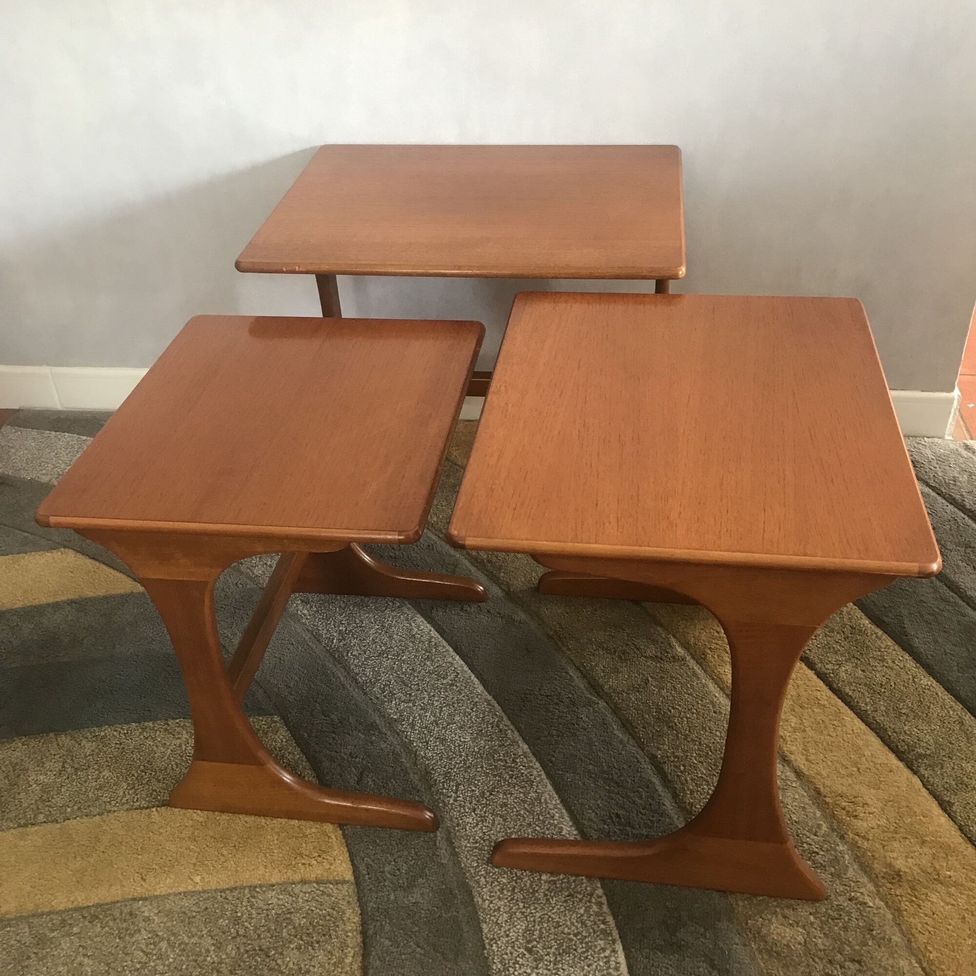 Teak nesting tables by G-plan 1960's