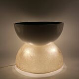 Planter / Pot fiberglass lamp, Luci Milano Italy, 1970s