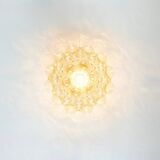 Grand plafonnier en verre bullé du milieu du siècle par H. Tynell, Allemagne, années 1960