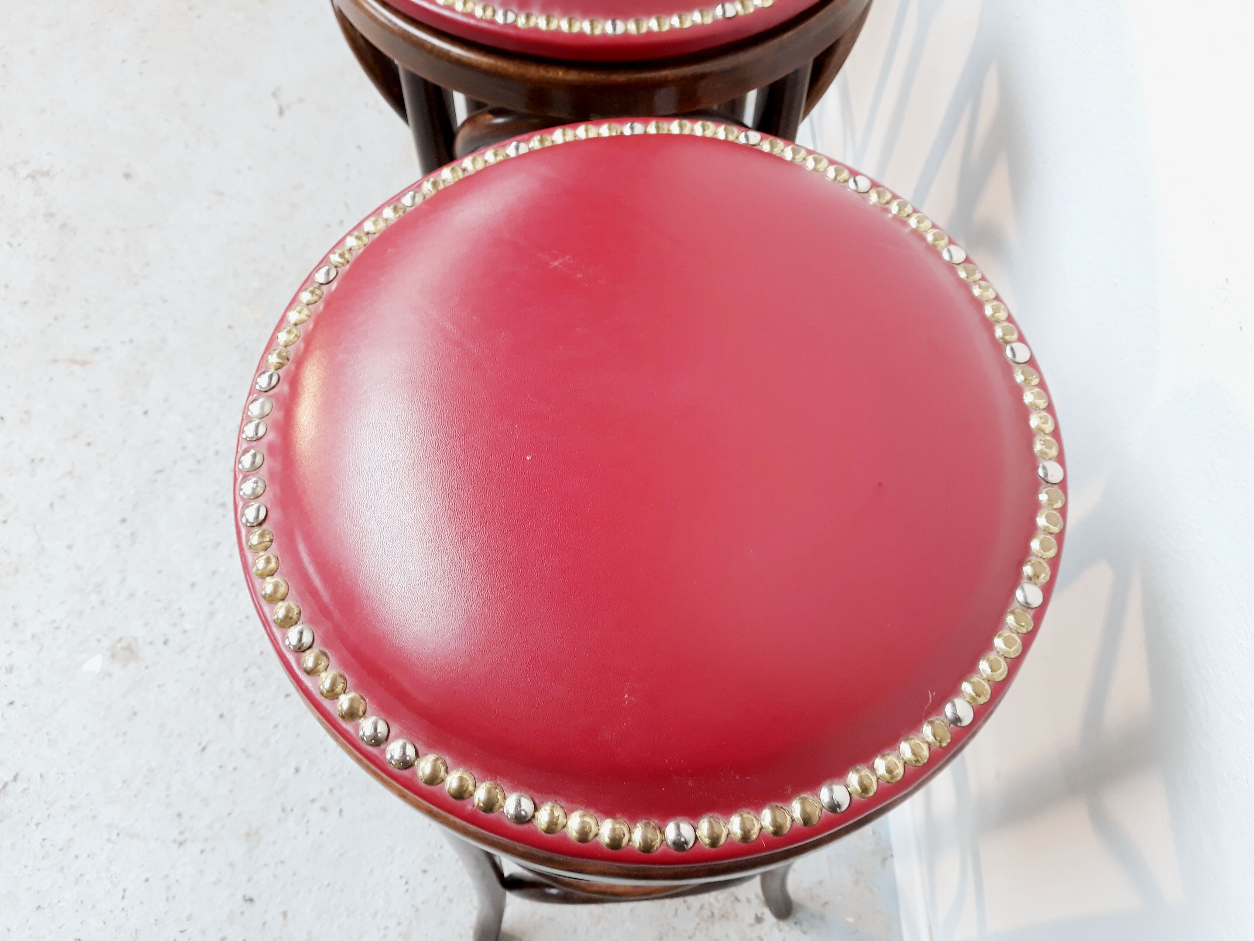 Set of 4 vintage bistro stools