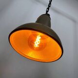 Holophane vintage industrial pendant light