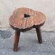 Wooden tripod stool
