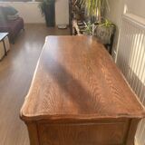 Louis XV style desk in solid oak