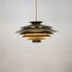 XL Green Pendant Lamp, Form Light Nordic Design, 1970s Denmark