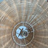 Vintage wicker pendant light