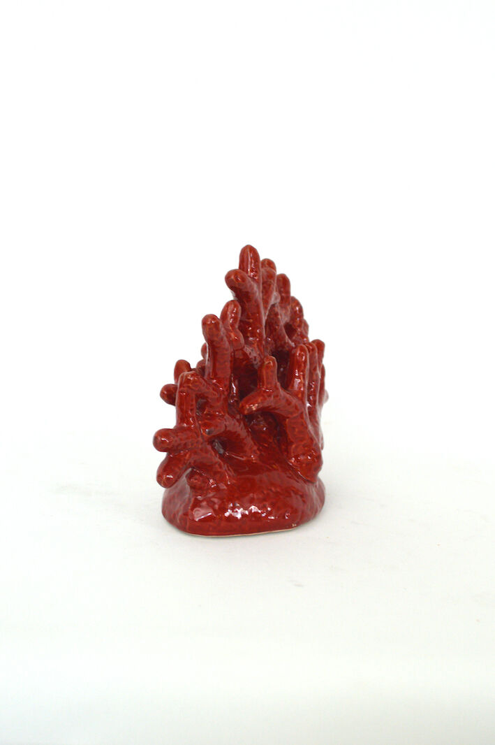 Red ceramic coral