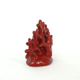 Red ceramic coral