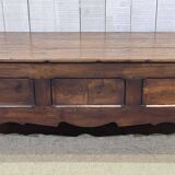 Oak and chestnut storage bench from the late 19th century