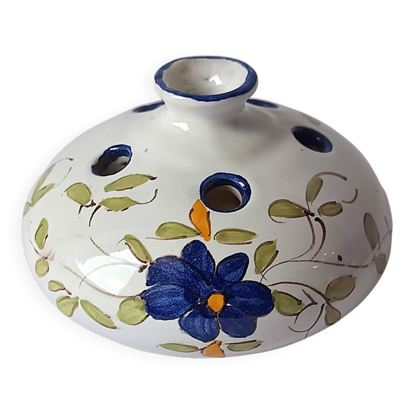 Ancien Pique-Fleurs en Faïence de Martres-Tolosane « La Tolosane » - Décor