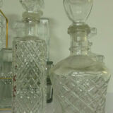 Set of 8 glass decanter crystal