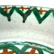 Large frying pan, casserole, signed enamelled ceramic by Humbert Pittari Vallauris.