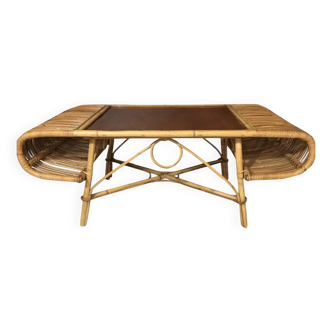 Rattan coffee table