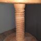 Wooden stool with screws