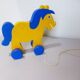 vintage wooden pull toy