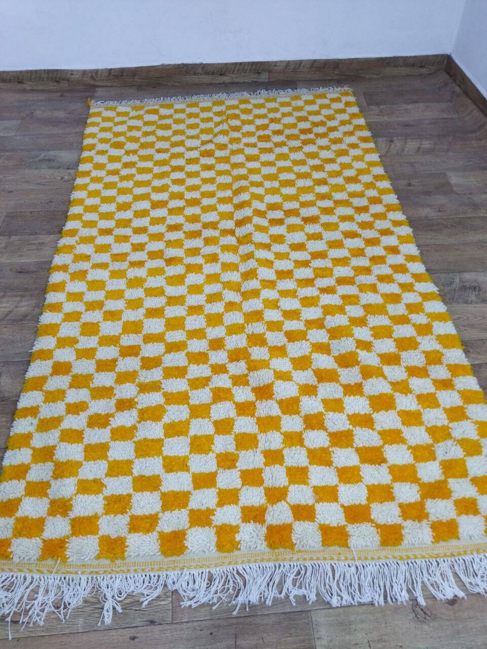 Handmade wool Berber rug 250x148cm