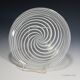 Large Murano glass art plate with filigree from the 19th century.