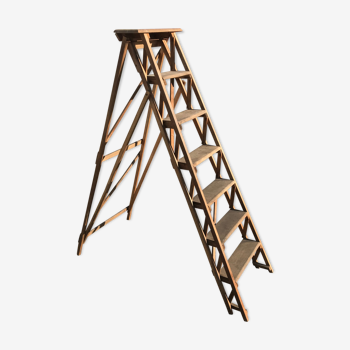 Wooden stepladder