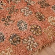 Peach Vintage Moroccan Rug 180 x 305 cm, Berber Wool Rug, Handmade Boho Rug