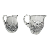 2 pichets en cristal