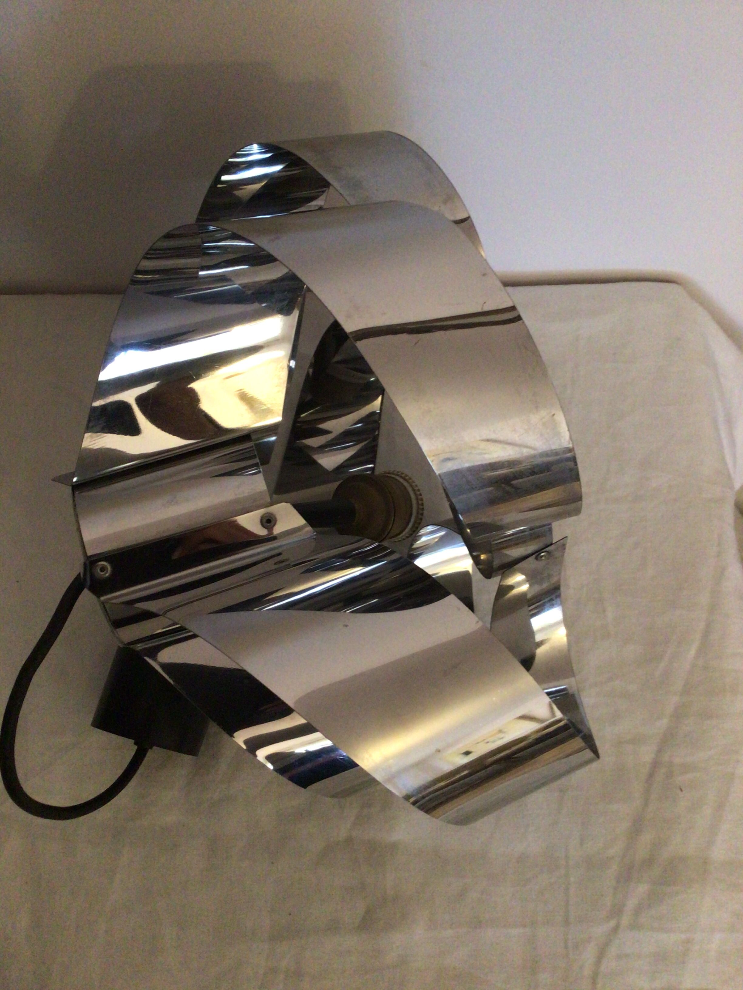 Hanging lamp sheets aluminum metal year 60/70