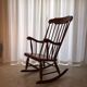 Rocking chair in blond wood
