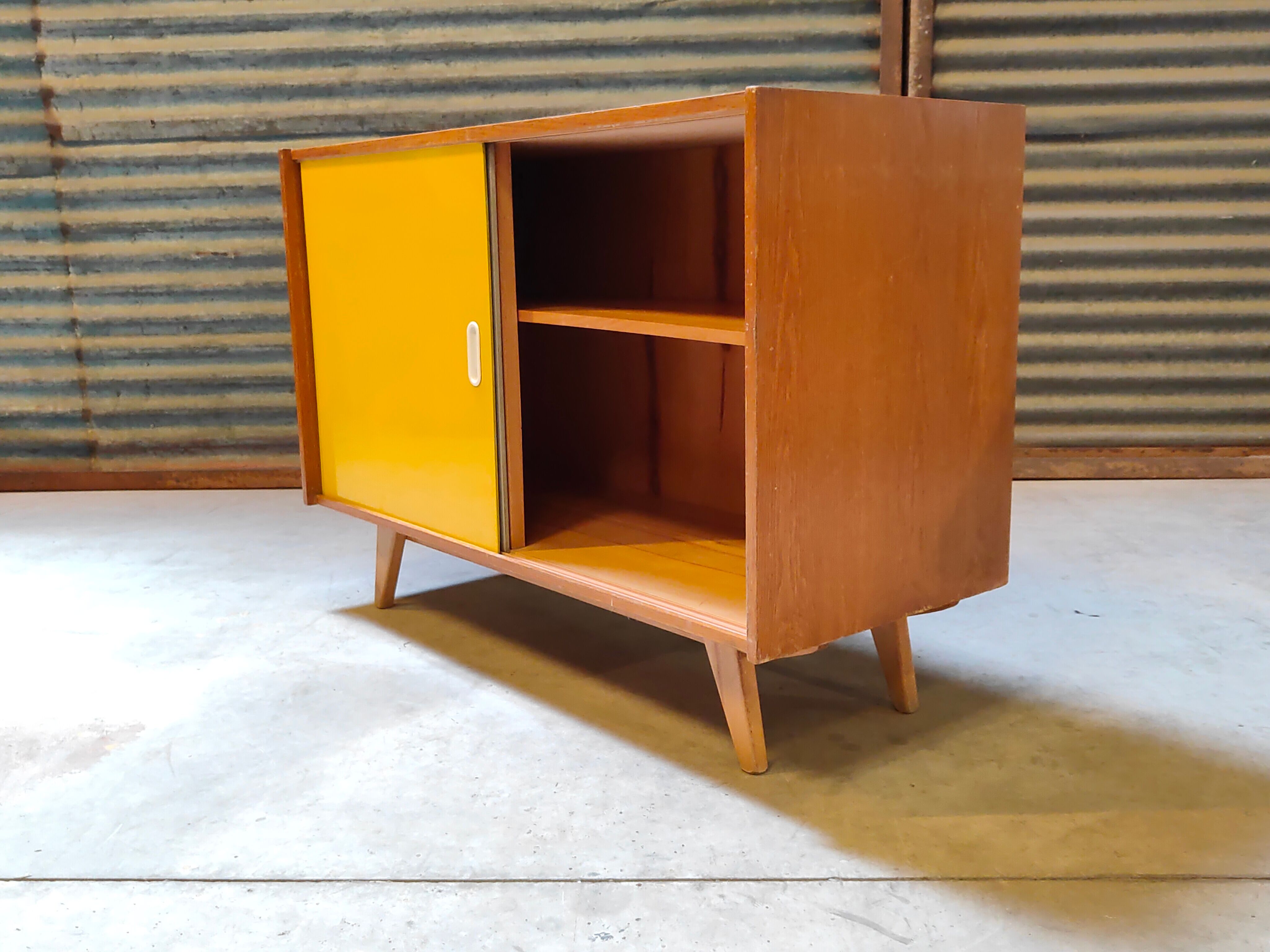 Yellow U 452 sideboard by Jiri Jiroutek for Interier Praha 1960