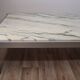 Table basse de Georges Ciancimino en marbre et aluminium, 1970