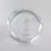 Vase cylindrique facetté en cristal des années 60/70