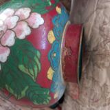 Cloisonné enamel vases
