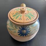 Stoneware tureen with floral decoration