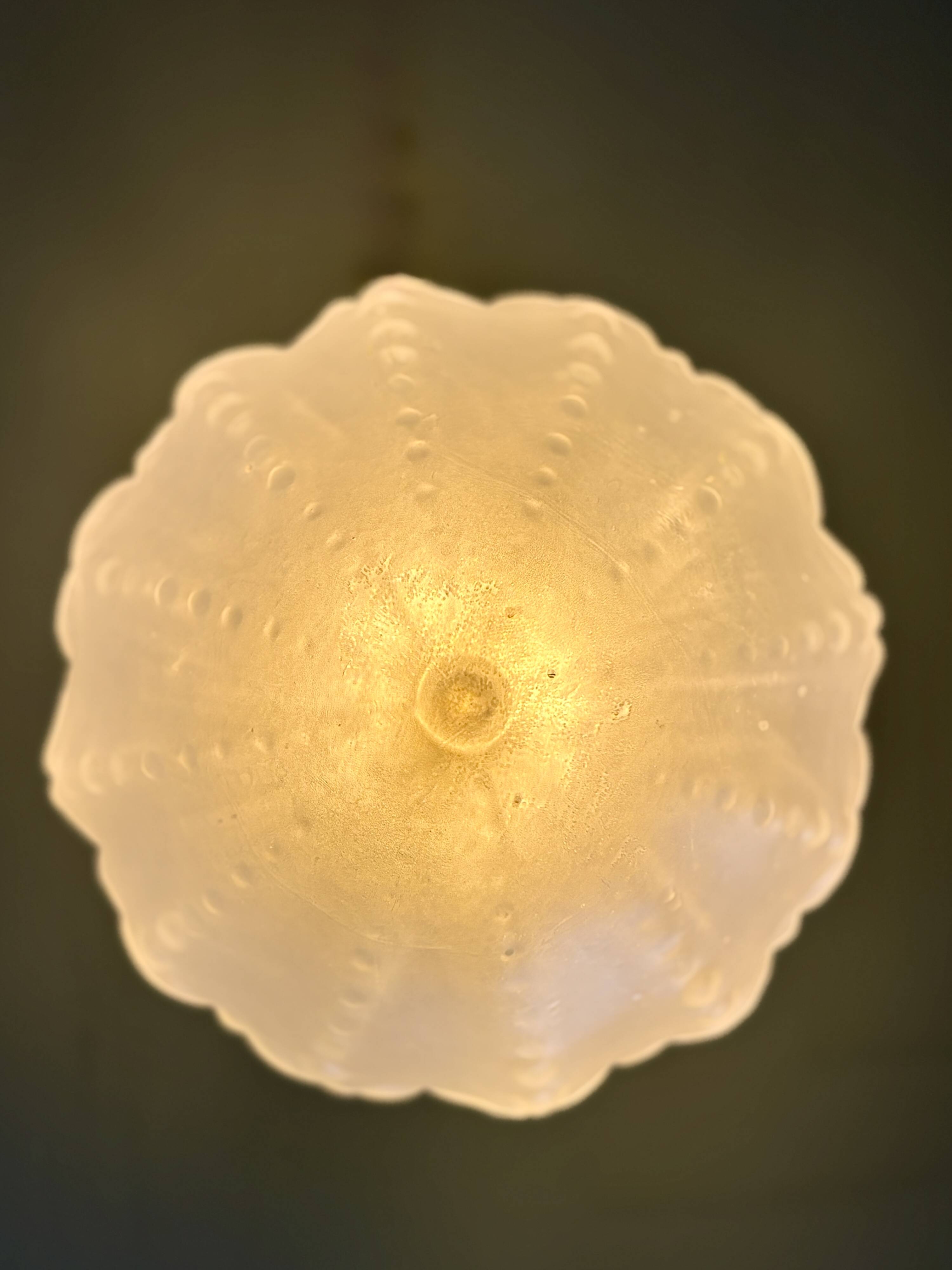 Vintage Art Deco frosted glass globe wall/ceiling light.