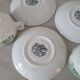 Tasses et sous-tasses en porcelaine Old Gustavberg, collection Fasan