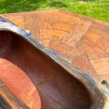 Lot of sandstone planter in the shape of logs