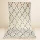 Beni Ouarain Berber rug • Brown diamond pattern on a beige background