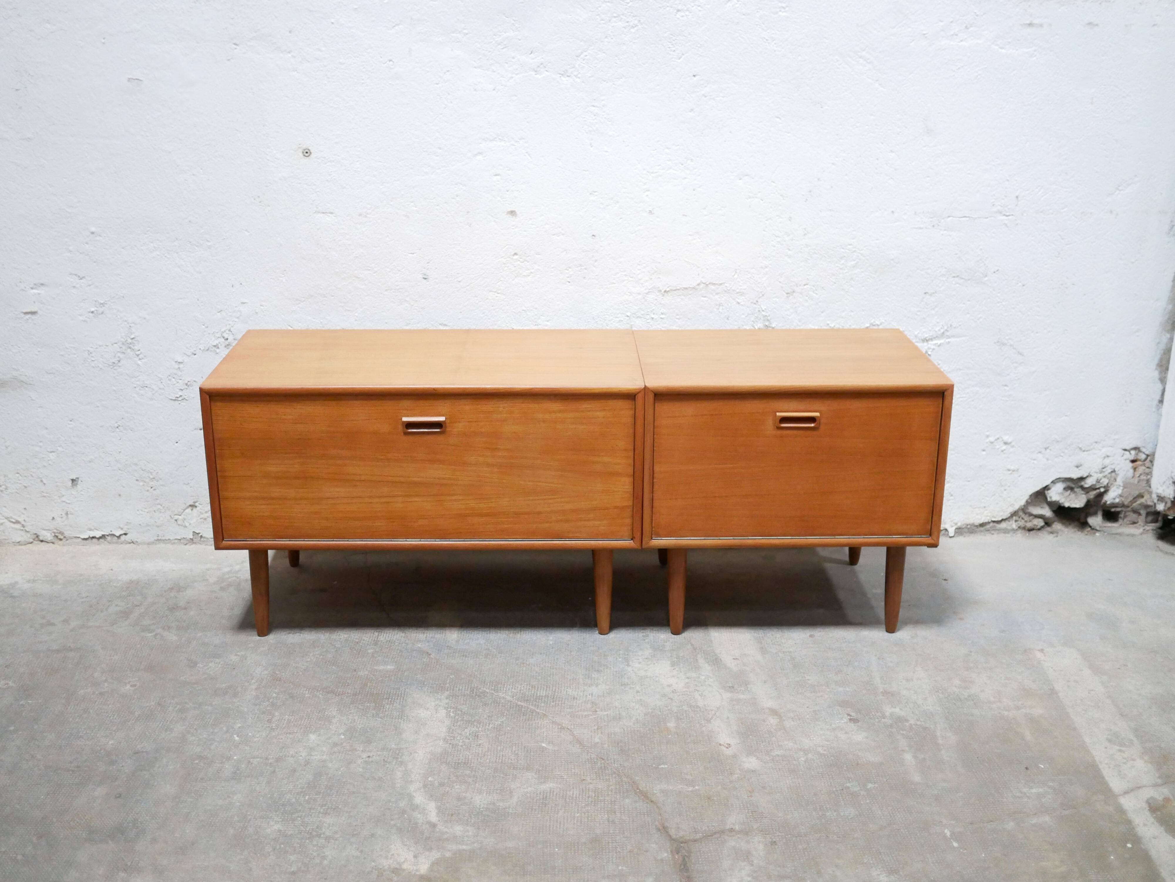 Enfilade vintage en teck par Kempkes Meubelfabrieken, Pays-Bas