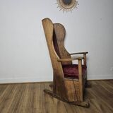 Brutalist Rocking Chair, 19th Century