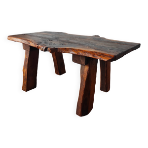 Table basse vintage 50/60 - noyer