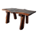 Vintage coffee table 50/60 brutalist oak and solid walnut