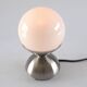 Art Deco touch lamp and opaline ball
